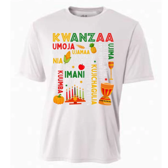 Funny Happy Kwanzaa Seven Principles Of Kwanzaa Cooling Performance Crew T-Shirt