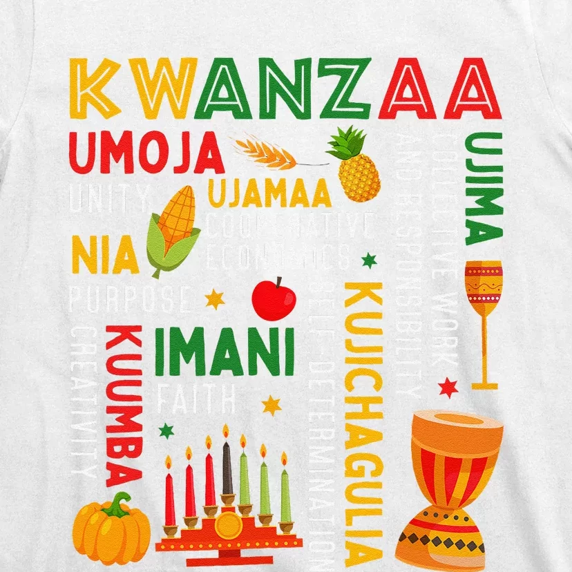 Funny Happy Kwanzaa Seven Principles Of Kwanzaa T-Shirt