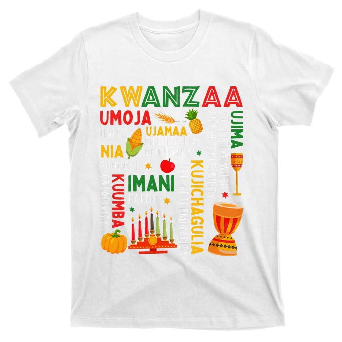 Funny Happy Kwanzaa Seven Principles Of Kwanzaa T-Shirt