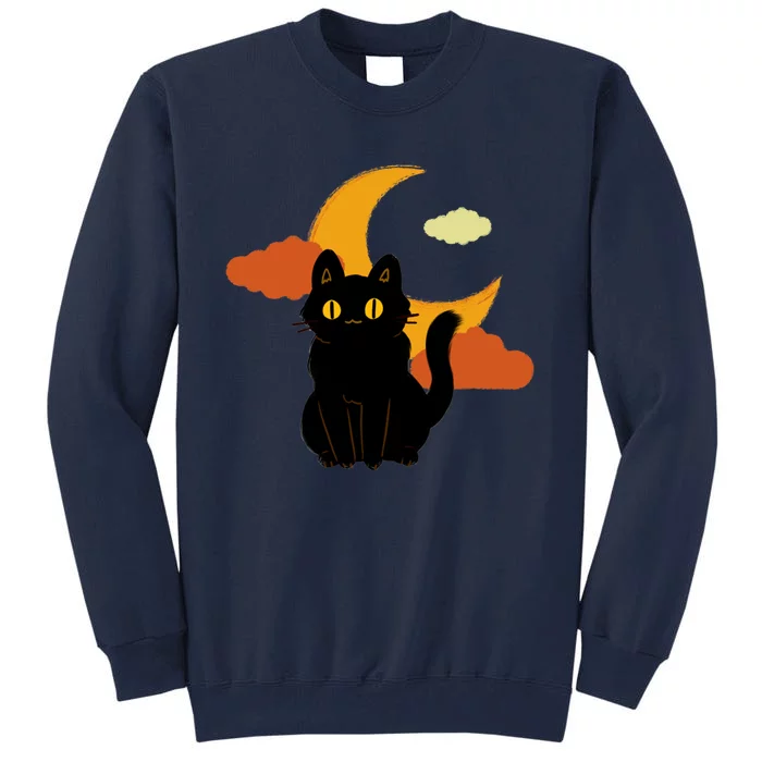 Funny Halloween Kitty Tall Sweatshirt