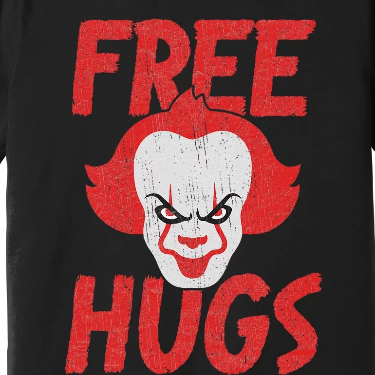 Free Hugs Killer Scary Clown Clothes Premium T-Shirt