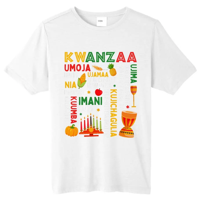 Funny Happy Kwanzaa Seven Principles Of Kwanzaa ChromaSoft Performance T-Shirt