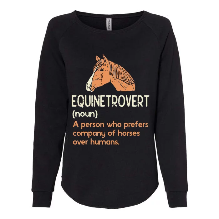 Fun Horse Lover Humor Funny Horse Definition Womens California Wash Sweatshirt