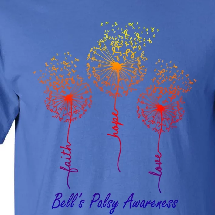 Faith Hope Love Bell’s Palsy Awareness Gift Tall T-Shirt