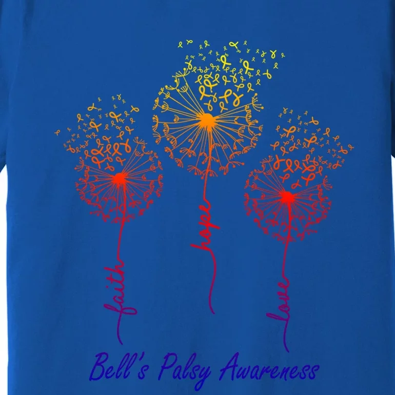 Faith Hope Love Bell’s Palsy Awareness Gift Premium T-Shirt