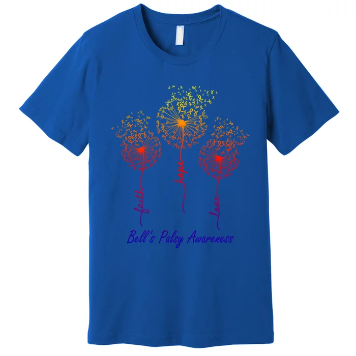 Faith Hope Love Bell’s Palsy Awareness Gift Premium T-Shirt