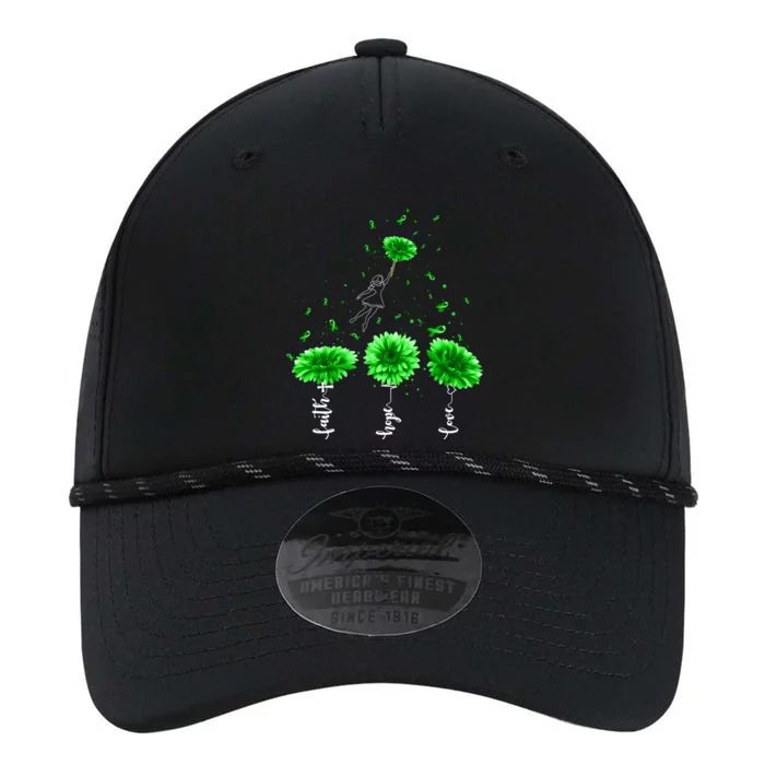 Faith Hope Love Green Sunflower Cerebral Palsy Awareness Cool Gift Performance The Dyno Cap