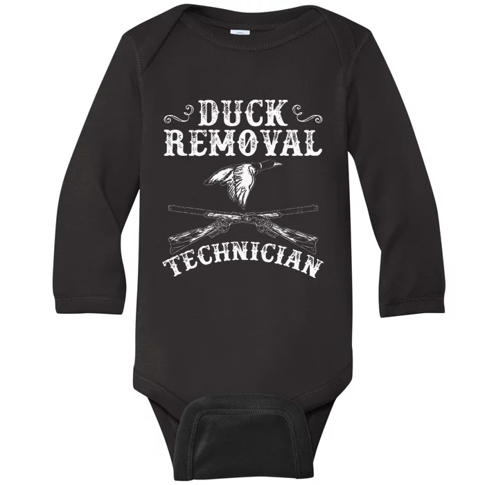 Funny Hunting Lover Graphic For Women And Men Duck Hunters Baby Long Sleeve Bodysuit