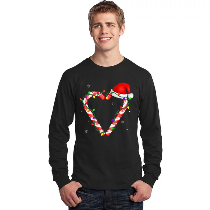 Festive Holiday Lights Family Matching Outfits Tall Long Sleeve T-Shirt