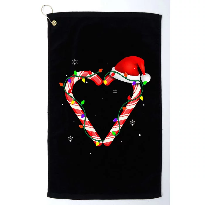 Festive Holiday Lights Family Matching Outfits Platinum Collection Golf Towel