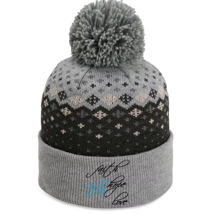 Faith Hope Love Spiritual Tee The Baniff Cuffed Pom Beanie