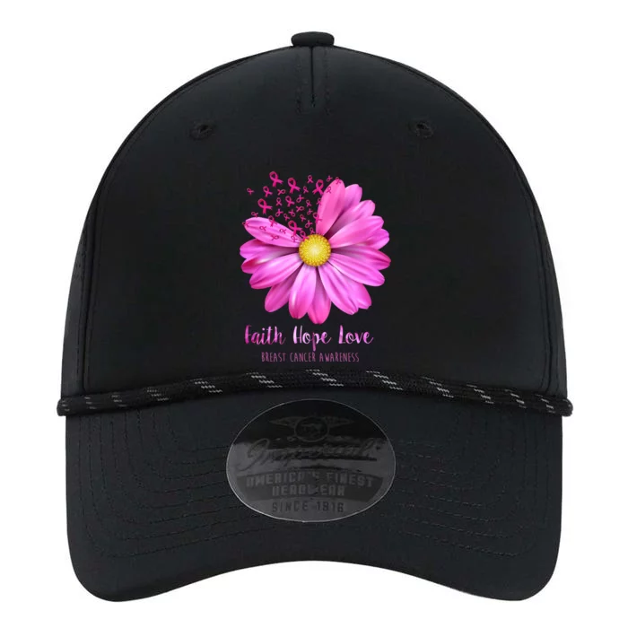 Faith Hope Love Breast Cancer Awareness Ribbon Floral Performance The Dyno Cap