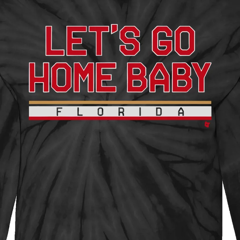 Florida Hockey Let’S Go Home Baby Tie-Dye Long Sleeve Shirt