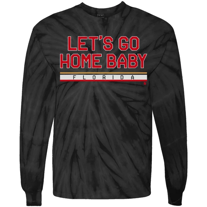 Florida Hockey Let’S Go Home Baby Tie-Dye Long Sleeve Shirt