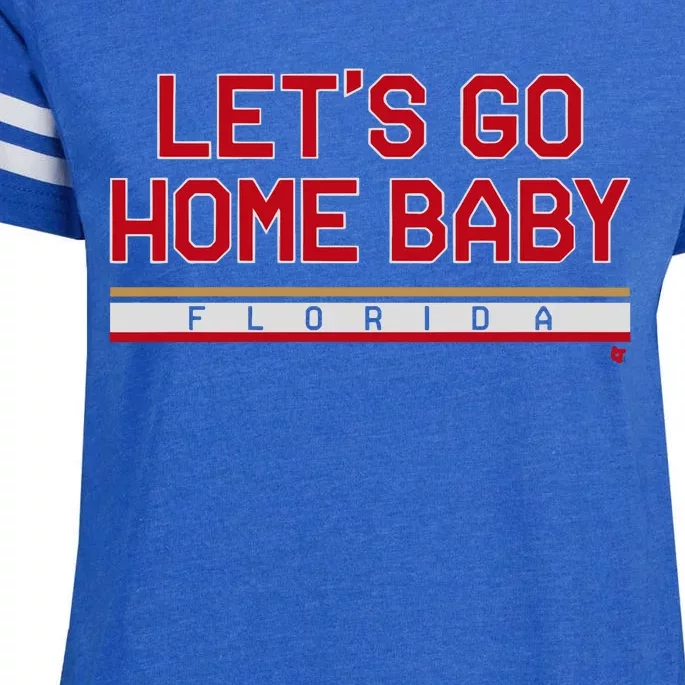 Florida Hockey Let’S Go Home Baby Enza Ladies Jersey Football T-Shirt