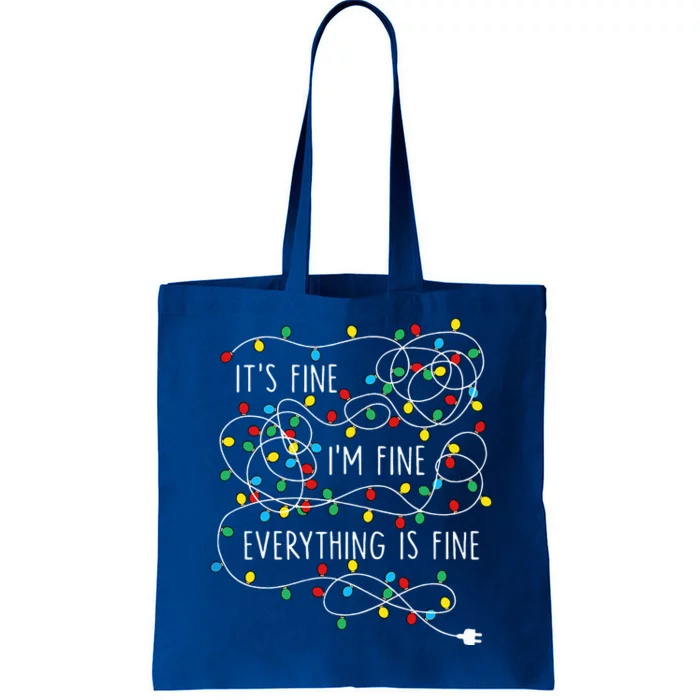 Festive Holiday Lights Embrace the Christmas Spirit Tote Bag