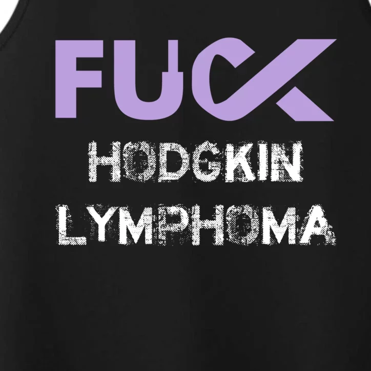 Fuck Hodgkin Lymphoma Cancer Awareness Funny Gift Performance Tank