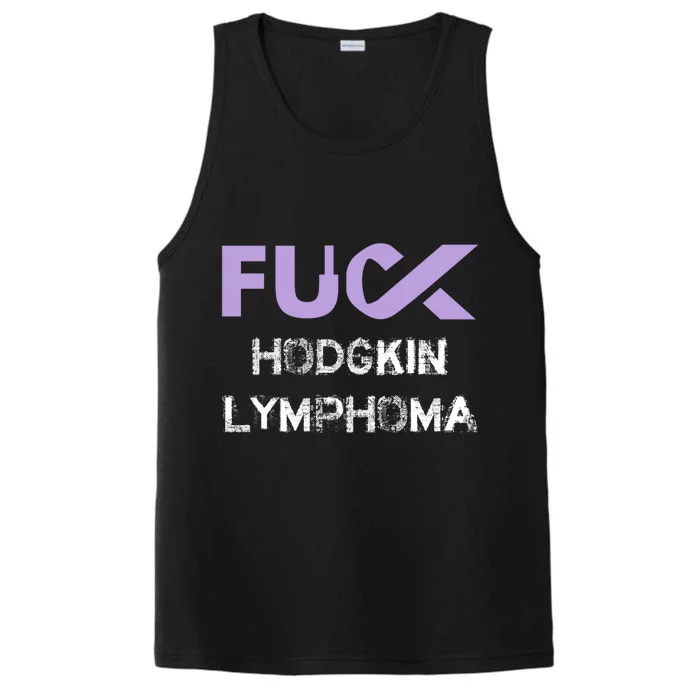 Fuck Hodgkin Lymphoma Cancer Awareness Funny Gift Performance Tank