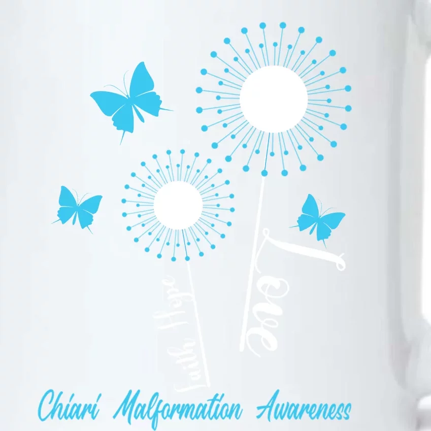 Faith Hope Love Dandelion Chiari Malformation Awareness Black Color Changing Mug