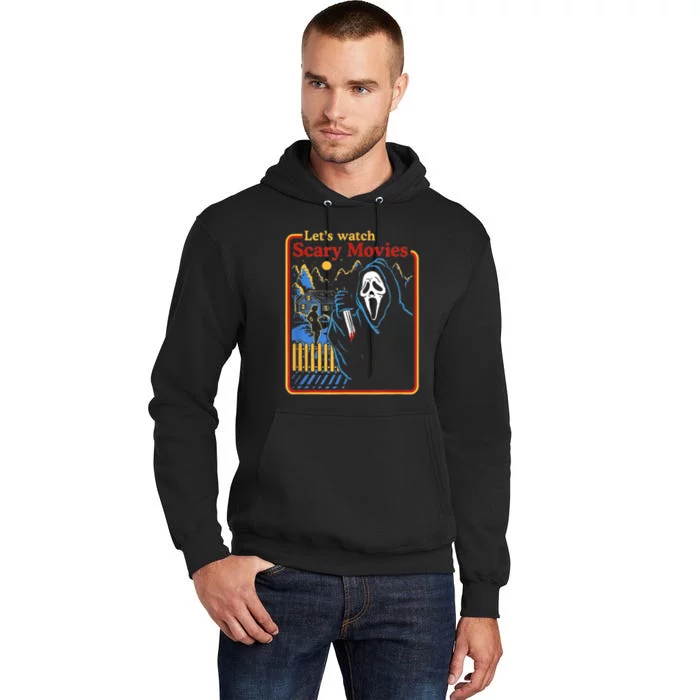 Funny Halloween Let’S Watch Scary Horror Movies Ghost Tall Hoodie