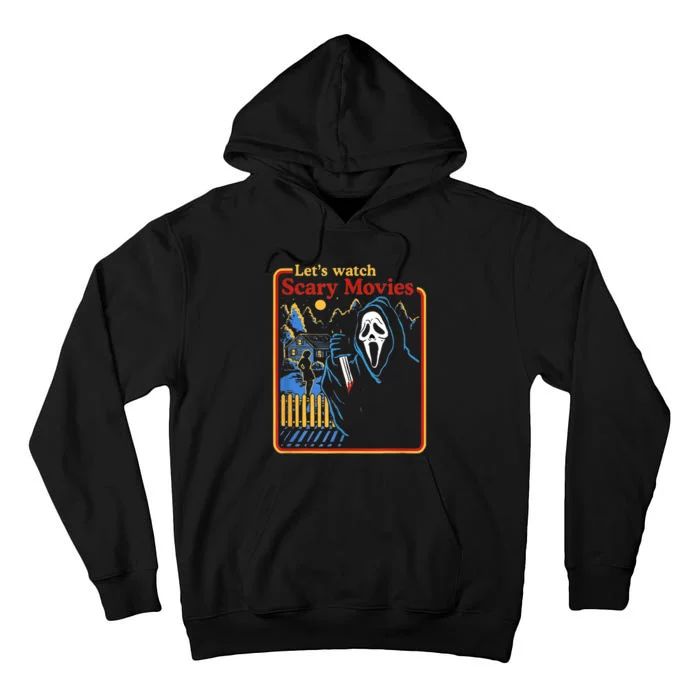 Funny Halloween Let’S Watch Scary Horror Movies Ghost Tall Hoodie