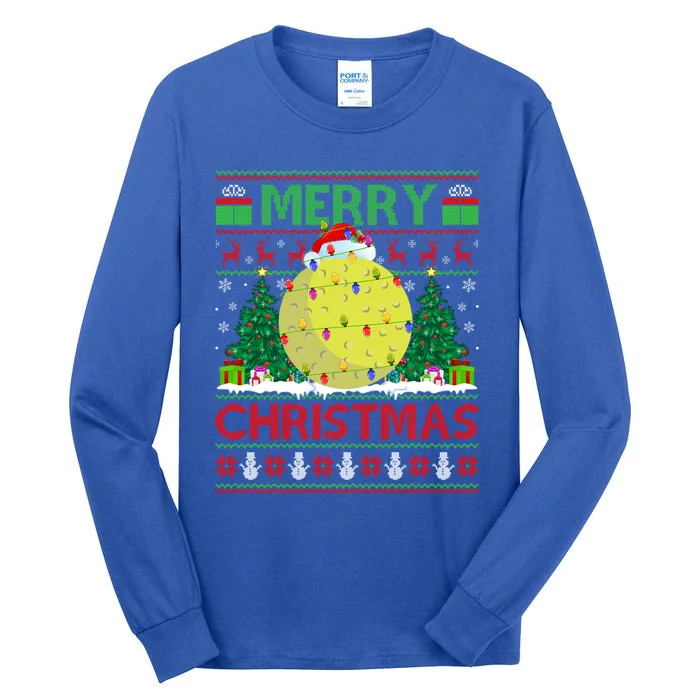 Field Hockey Lover Xmas Tree Santa Field Hockey Christmas Cute Gift Tall Long Sleeve T-Shirt