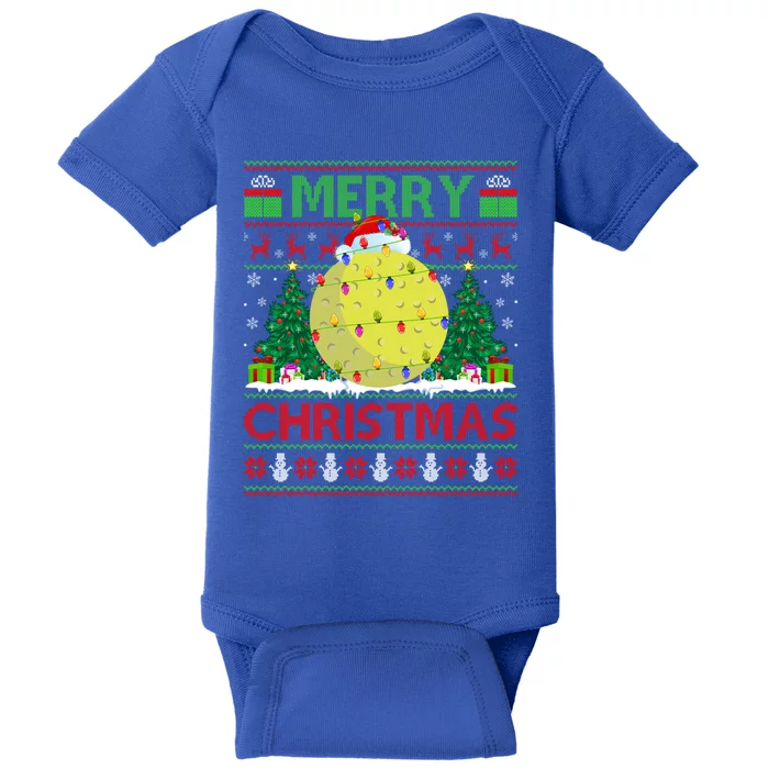 Field Hockey Lover Xmas Tree Santa Field Hockey Christmas Cute Gift Baby Bodysuit