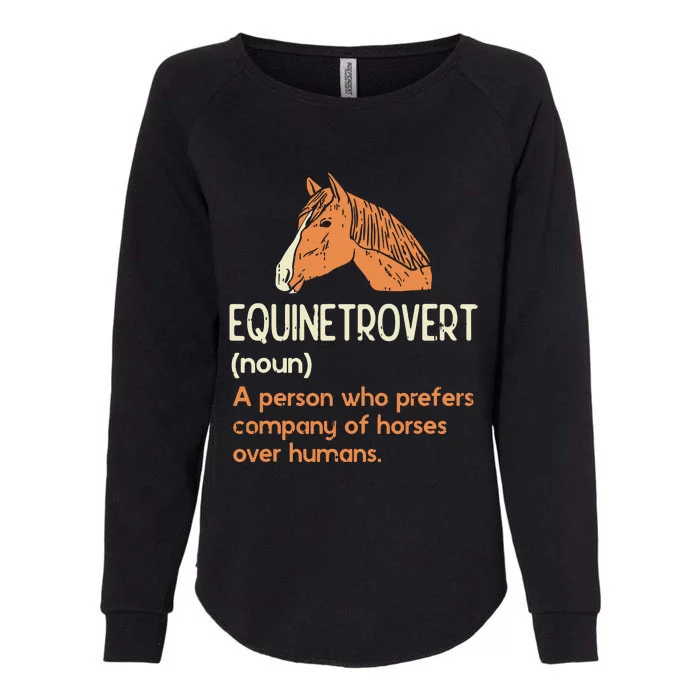 Fun Horse Lover Humor Funny Horse Definition Womens California Wash Sweatshirt