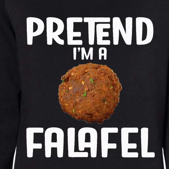 Funny Halloween Lazy Costume Outfit Pretend Im A Falafel Womens California Wash Sweatshirt