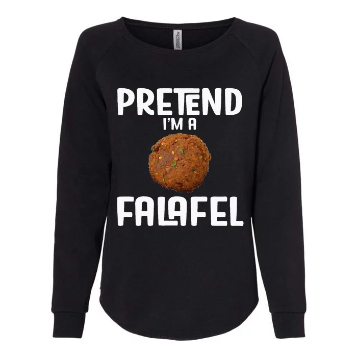 Funny Halloween Lazy Costume Outfit Pretend Im A Falafel Womens California Wash Sweatshirt