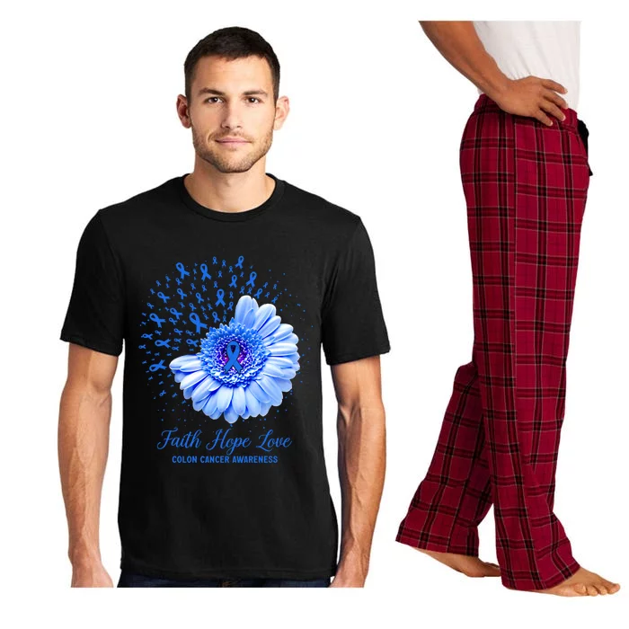 Faith Hope Love Colon Cancer Awareness Survivor Fighter Great Gift Pajama Set