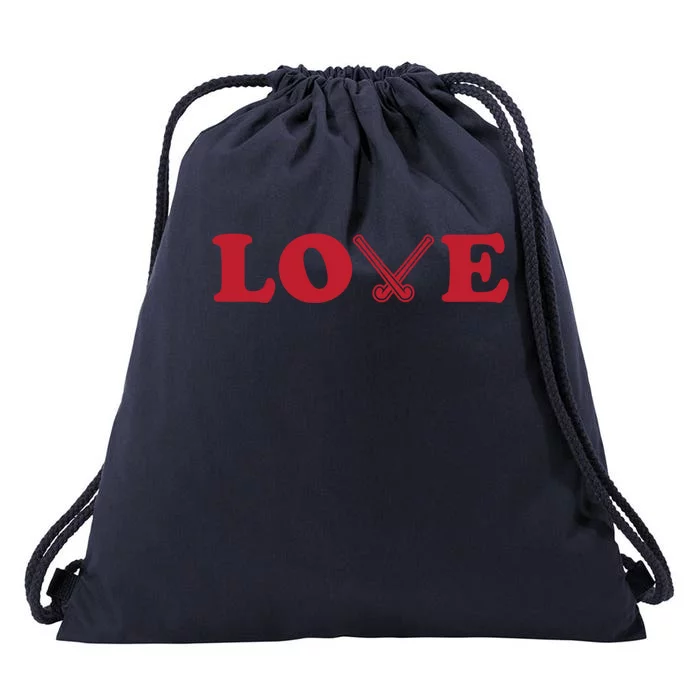 Field Hockey Love Gift Drawstring Bag