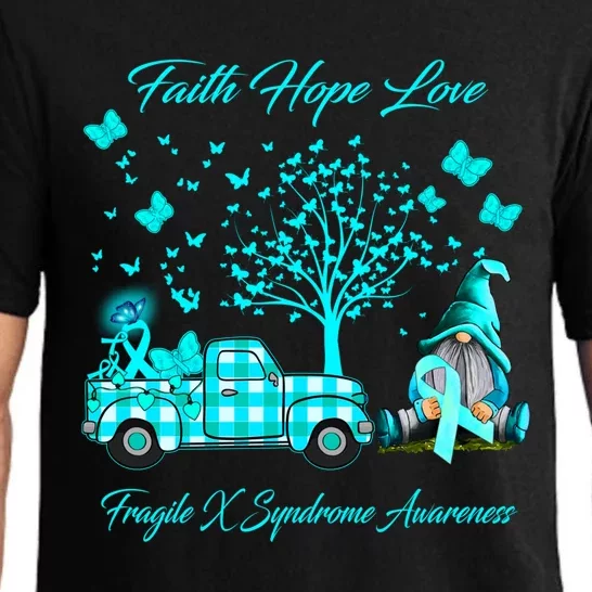 Faith Hope Love Fragile X Syndrome Awareness Funny Gift Pajama Set