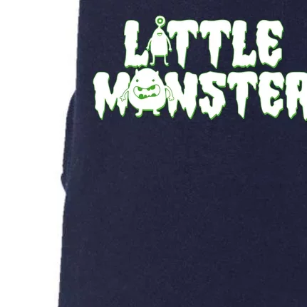 Funny Halloween Little Monster Doggie 3-End Fleece Hoodie