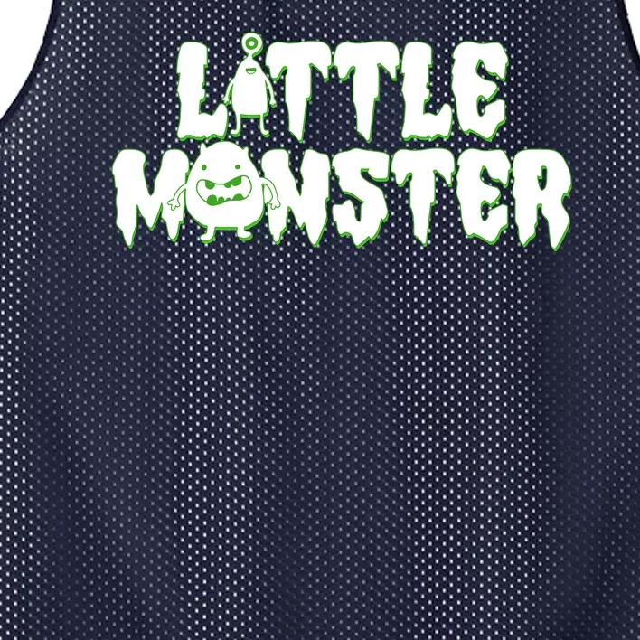 Funny Halloween Little Monster Mesh Reversible Basketball Jersey Tank