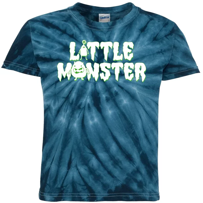 Funny Halloween Little Monster Kids Tie-Dye T-Shirt