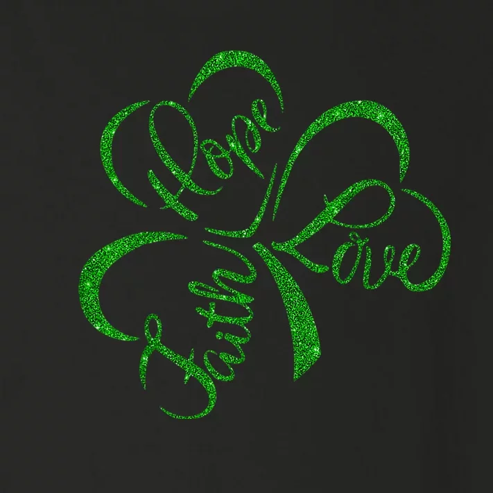 Faith Hope Love Christian St. PatrickS Day Shamrock Clover Toddler Long Sleeve Shirt