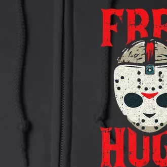 Free Hugs Lazy Halloween Costume Scary Creepy Horror Movie Full Zip Hoodie