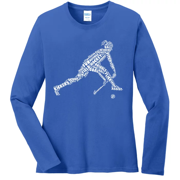 Field Hockey Love Field Hockey Player Ladies Long Sleeve Shirt