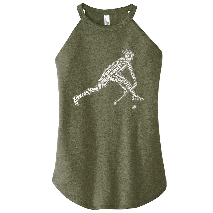 Field Hockey Love Field Hockey Player Women’s Perfect Tri Rocker Tank