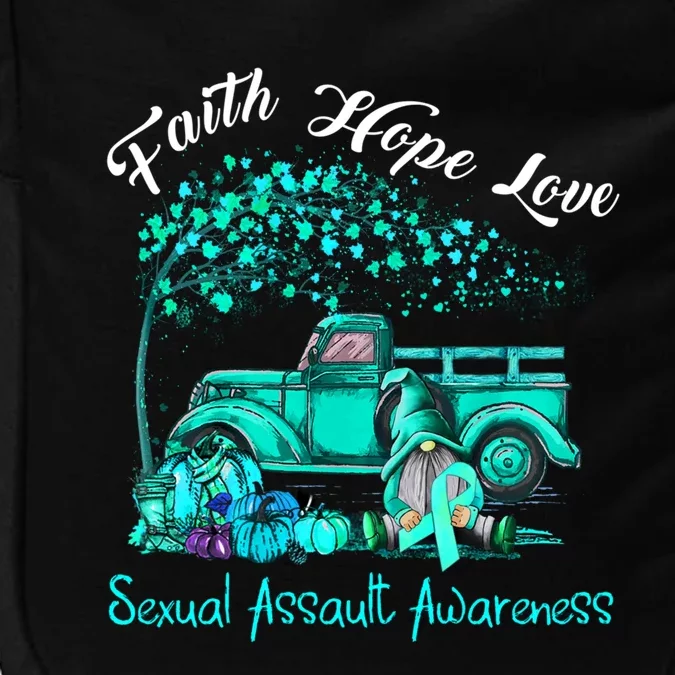 Faith Hope Love Sexual Assault Awareness Gift Impact Tech Backpack