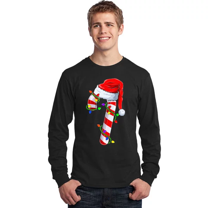 Festive Holiday Lights Family Matching Outfits Tall Long Sleeve T-Shirt