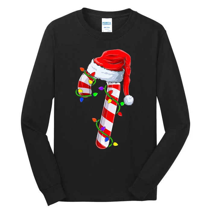 Festive Holiday Lights Family Matching Outfits Tall Long Sleeve T-Shirt