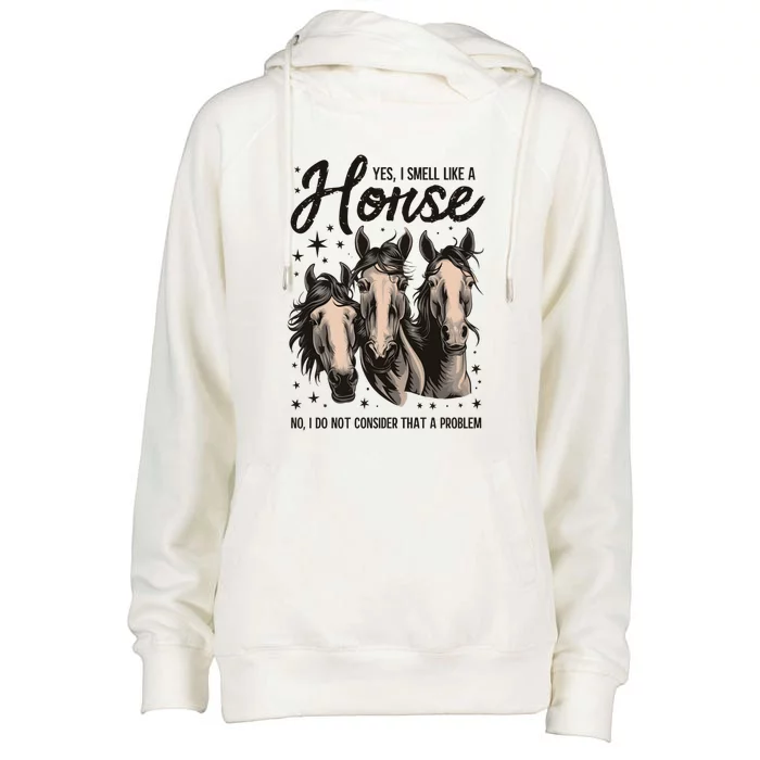 Funny Horse Lover Horse Racing Meaningful Gift Womens Funnel Neck Pullover Hood