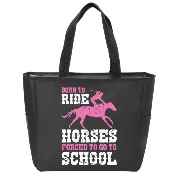 Funny Horse Lover Graphic For Girls And Boys Horse Fan Funny Gift Zip Tote Bag