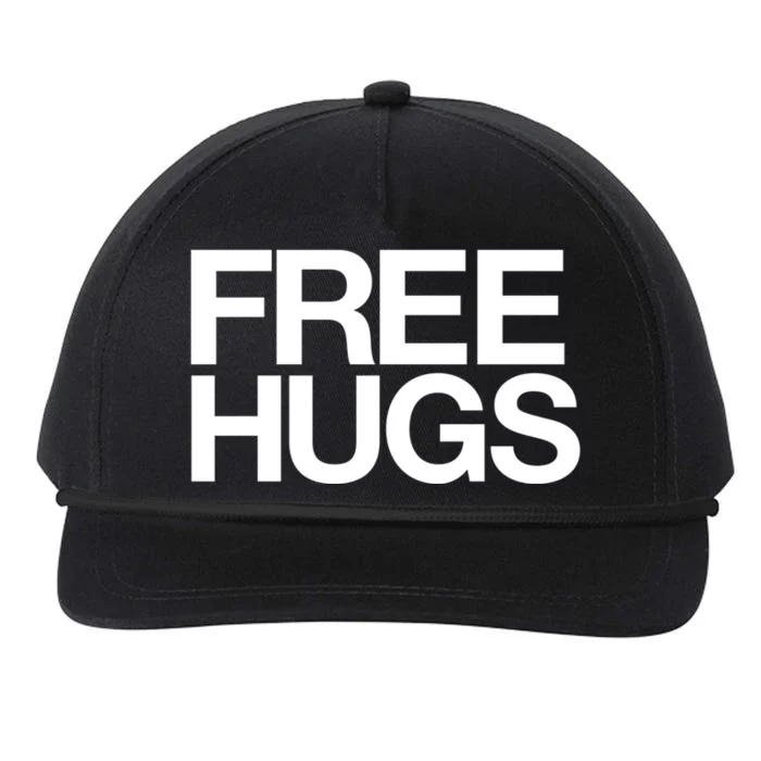 Free Hugs Love People Mum Dad Family Gift Snapback Five-Panel Rope Hat