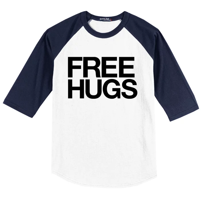 Free Hugs Love People Mum Dad Family Gift Baseball Sleeve Shirt