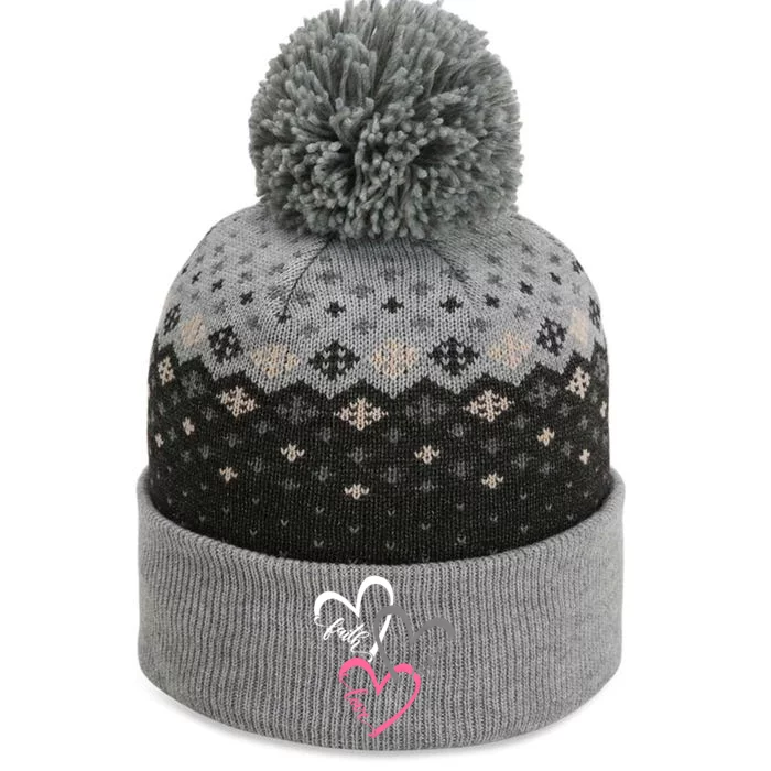 Faith Hope Love Hearts Tee The Baniff Cuffed Pom Beanie