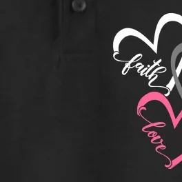 Faith Hope Love Hearts Tee Dry Zone Grid Performance Polo