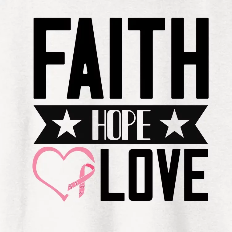 Faith Hope Love Women's Crop Top Tee